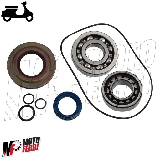 MF8570 Kit Revisione Albero Motore Cuscinetti Rulli Paraoli O-Ring Vespa T5 125