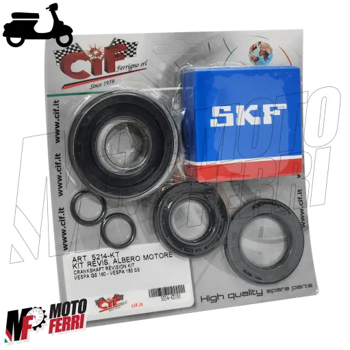 MF8572 Kit Revisione Albero Motore Cuscinetti Paraoli Vespa GS 160 / SS 180