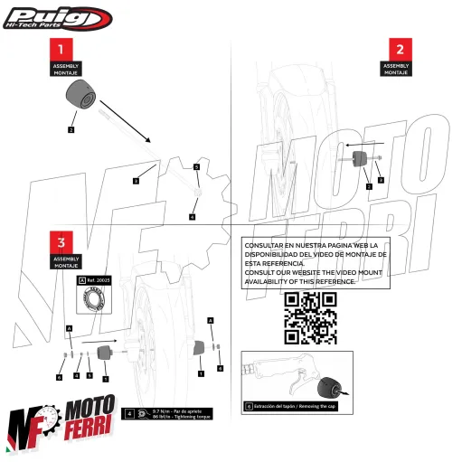 MF8623 Tampone Potezione Forcella Anteriore Puig Yamaha MT-09 dal 2021 al 2025