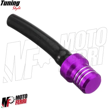 MF6306 Valvola Sfiato Serbatoio Benzina CNC Viola per Moto Cross Enduro Motard