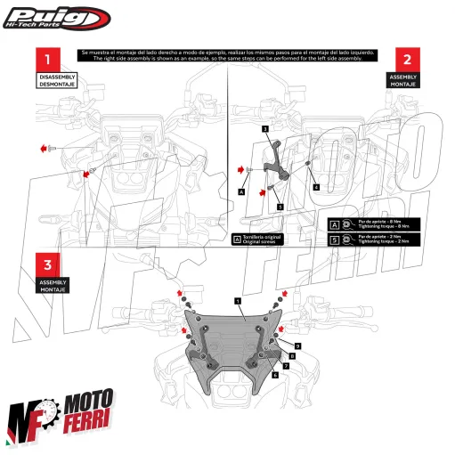 MF8630 Cupolino Puig Sport Plus Yamaha MT-09 2024 2025 - Fumè Scuro
