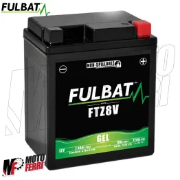 MF8647 Batteria Gel FulBat YTZ8V per Yamaha XMax 125 / 300 / 400 mod 2017-2025 2