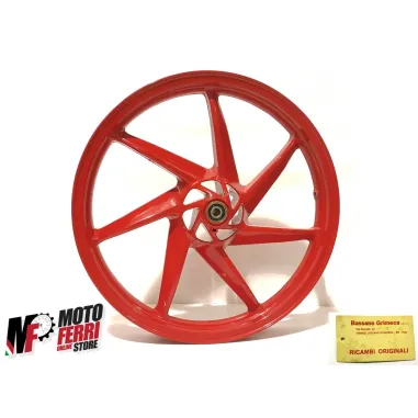 MF1586 - CERCHIO ANTERIORE ROSSO 1.85x16 APRILIA AF1 50 1989 GRIMECA AP8208172