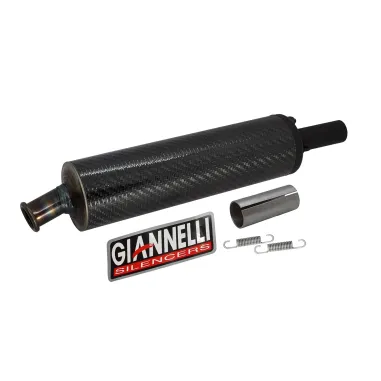 MF8655 Silenziatore Giannelli in Carbonio Dm 18 Marmitta Universale Moto 2T 4T