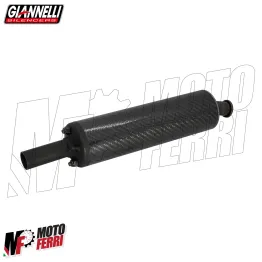 MF8655 Silenziatore Giannelli in Carbonio Dm 18 Marmitta Universale Moto 2T 4T 2