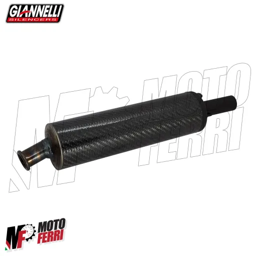 MF8655 Silenziatore Giannelli in Carbonio Dm 18 Marmitta Universale Moto 2T 4T