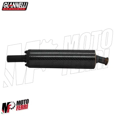 MF8655 Silenziatore Giannelli in Carbonio Dm 18 Marmitta Universale Moto 2T 4T