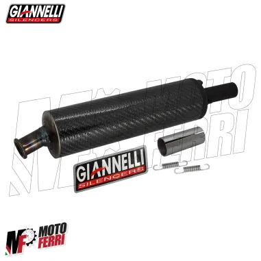 MF8655 Silenziatore Giannelli in Carbonio Dm 18 Marmitta Universale Moto 2T 4T