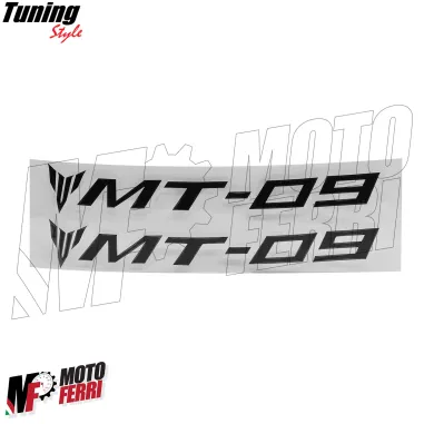MF8660 Adesivi per Cerchi Yamaha MT-09 Nero Lucido Anteriore e Posteriore