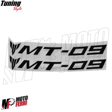 MF8660 Adesivi per Cerchi Yamaha MT-09 Nero Lucido Anteriore e Posteriore