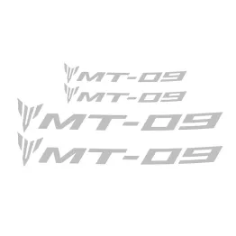 MF8660 Adesivi per Cerchi Yamaha MT-09 Argento Silver Anteriore e Posteriore