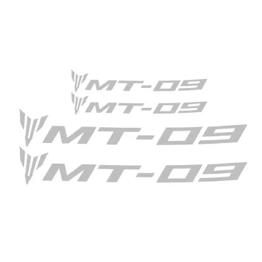 MF8660 Adesivi per Cerchi Yamaha MT-09 Argento Silver Anteriore e Posteriore