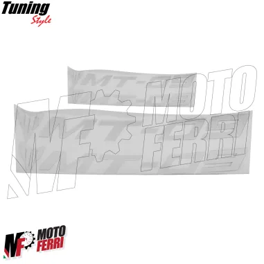 MF8660 Adesivi per Cerchi Yamaha MT-09 Argento Silver Anteriore e Posteriore
