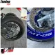 MF8660 Adesivi per Cerchi Yamaha MT-09 Argento Silver Anteriore e Posteriore