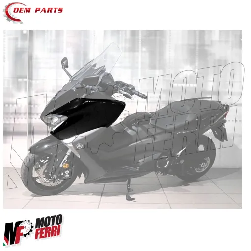 MF8665 Carena Anteriore Sinistra Yamaha TMax 530 - 2017 2018 2019 Nero Lucido