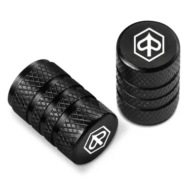 MF8669 Tappi Copri Valvola Nero CNC Piaggio Beverly Medley Liberty MP3 Zip NRG