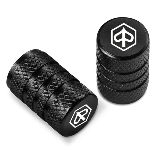 MF8669 Tappi Copri Valvola Nero CNC Piaggio Beverly Medley Liberty MP3 Zip NRG