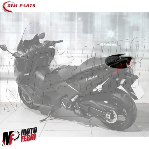 MF8671 Carena Posteriore Stop Yamaha TMax 530 - 2017 2018 2019 Nero Lucido