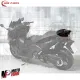 MF8671 Carena Posteriore Stop Yamaha TMax 530 - 2017 2018 2019 Nero Lucido
