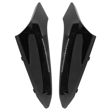 MF8676 Kit 2 Placche Cover Serbatoio Yamaha TMax 530 2017 2018 2019 Nero Lucido
