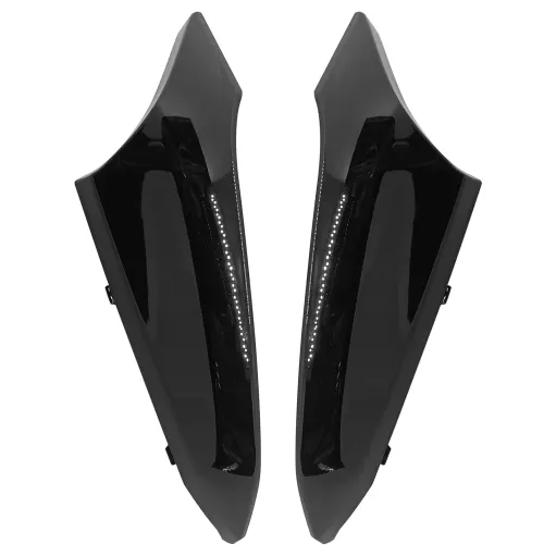 MF8676 Kit 2 Placche Cover Serbatoio Yamaha TMax 530 2017 2018 2019 Nero Lucido