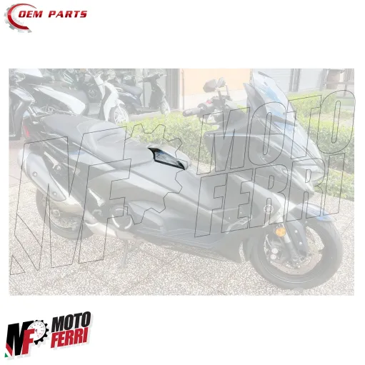 MF8676 Kit 2 Placche Cover Serbatoio Yamaha TMax 530 2017 2018 2019 Nero Lucido