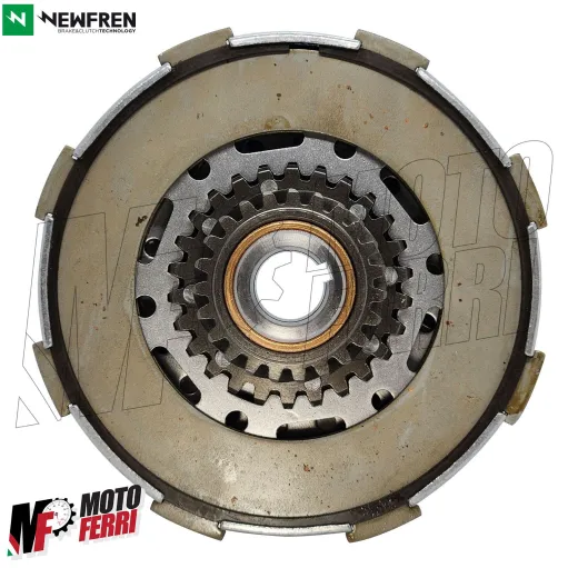 MF8685 Frizione 7 Molle Newfren Pignone Z 23 per Vespa PX PE 200 Large Frame