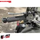 MF2064 Coppia Manopole Barracuda Basic Universali Nere Gomma Honda Yamaha Ducati BMW Suzuki Kawasaki