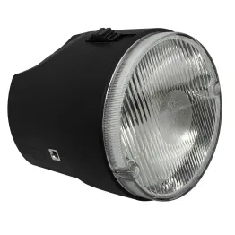 MF0150 Faro Fanale Anteriore 2 Luci Nero Piaggio SI da 1979 / SI FL da 1988