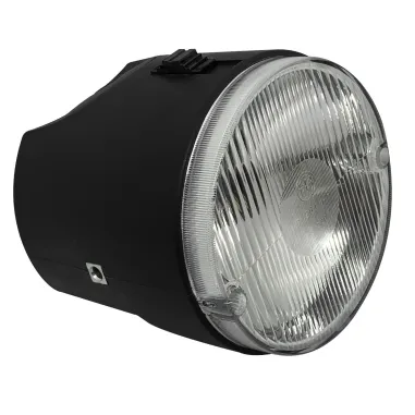 MF0150 Faro Fanale Anteriore 2 Luci Nero Piaggio SI da 1979 / SI FL da 1988