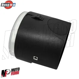 MF0150 Faro Fanale Anteriore 2 Luci Nero Piaggio SI da 1979 / SI FL da 1988 2