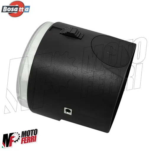 MF0150 Faro Fanale Anteriore 2 Luci Nero Piaggio SI da 1979 / SI FL da 1988