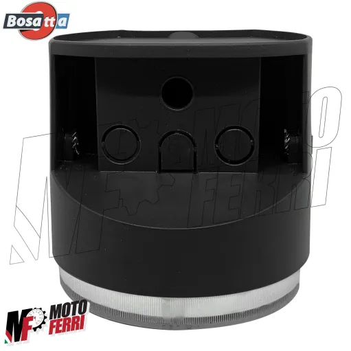 MF0150 Faro Fanale Anteriore 2 Luci Nero Piaggio SI da 1979 / SI FL da 1988