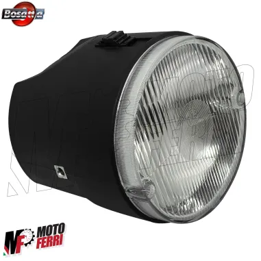 MF0150 Faro Fanale Anteriore 2 Luci Nero Piaggio SI da 1979 / SI FL da 1988