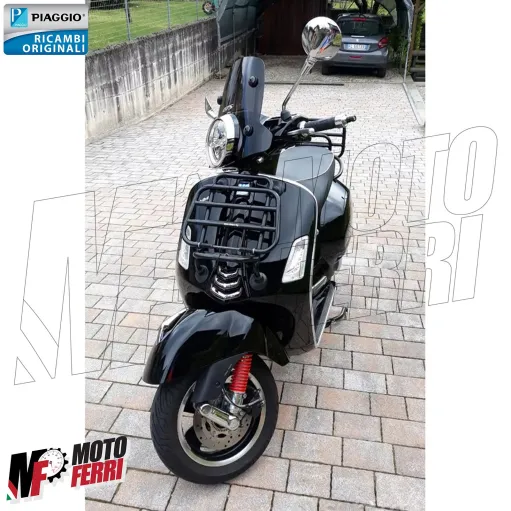 MF7165 Portapacchi Anteriore Nero Vespa GTS 310 HPE 2025 Originale Piaggio