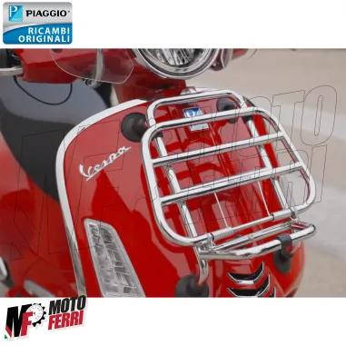 MF7166 Portapacchi Anteriore Cromato Originale Vespa GTS 310 HPE 2025