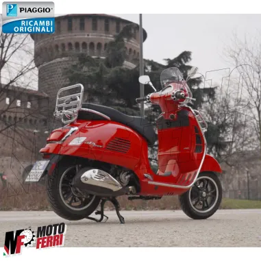 MF2033 Portapacchi Posteriore Cromo Originale Vespa GTS 125 250 300 (2005/2024)