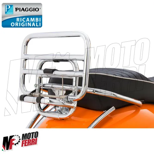 MF2033 Portapacchi Posteriore Cromato Vespa GTS 310 HPE 2025 Originale Piaggio