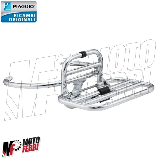 MF2033 Portapacchi Posteriore Cromato Vespa GTS 310 HPE 2025 Originale Piaggio