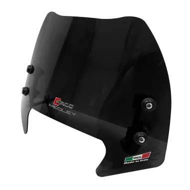 MF2554 Cupolino Spoiler Nero Fume' Faco Piaggio Medley 125 150 200 mod 2020/2025