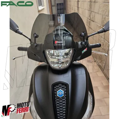 MF2554 Cupolino Spoiler Nero Fume' Faco Piaggio Medley 125 150 200 mod 2020/2025
