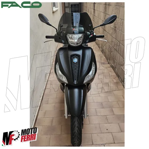 MF2554 Cupolino Spoiler Nero Fume' Faco Piaggio Medley 125 150 200 mod 2020/2025