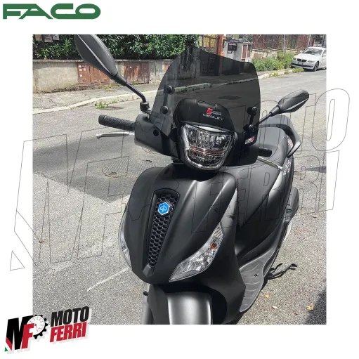 MF2554 Cupolino Spoiler Nero Fume' Faco Piaggio Medley 125 150 200 mod 2020/2025