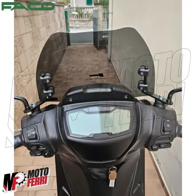 MF2554 Cupolino Spoiler Nero Fume' Faco Piaggio Medley 125 150 200 mod 2020/2025