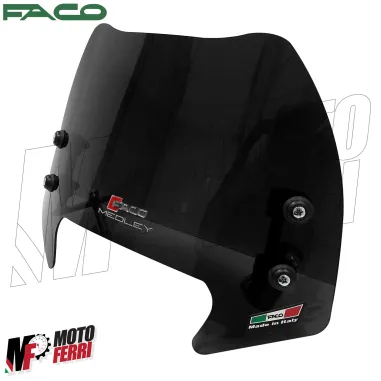 MF2554 Cupolino Spoiler Nero Fume' Faco Piaggio Medley 125 150 200 mod 2020/2025