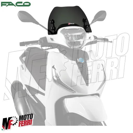 MF5152 Cupolino Spoiler Nero Fume Faco Piaggio Beverly 310 HPE 2025