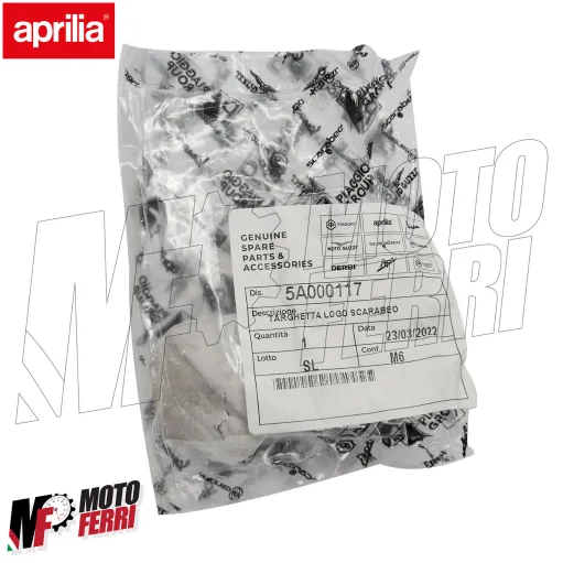 MF8700 Emblema Logo Cromato Originale Aprilia Scarabeo 50 100 2T 4T 2014/2018