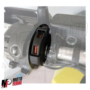 MF7901 Moto Presa USB + USB C Quick Charge Connettore Impermeabile da Manubrio