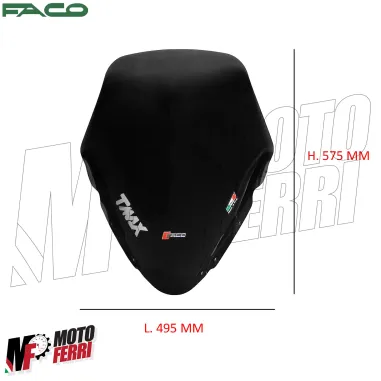 MF8713 Cupolino Basso Fume Faco Racing Yamaha TMax 500 dal 2001 al 2007