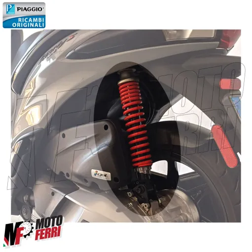 MF8729 Ammortizzatore Posteriore Rosso Piaggio Liberty 125 150 iGet 2015 - 2024